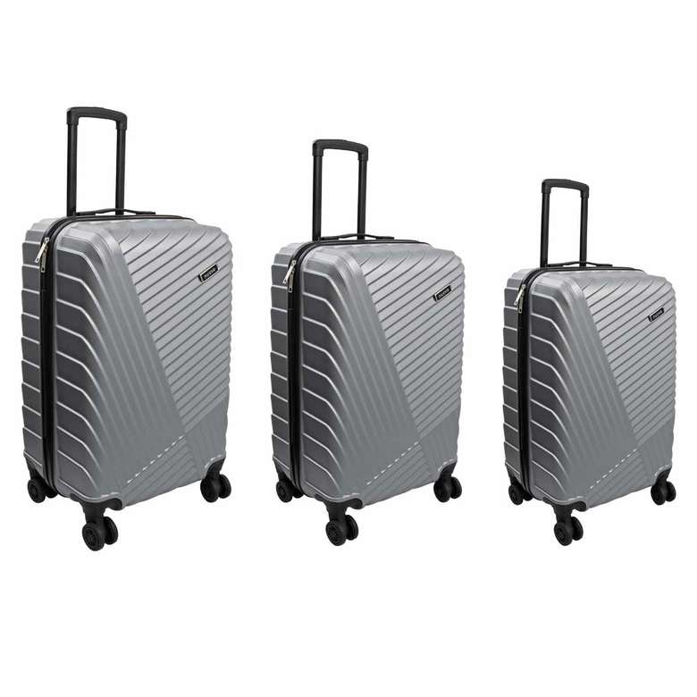 Nuovo ABS Suitcase Set of 3 Gray