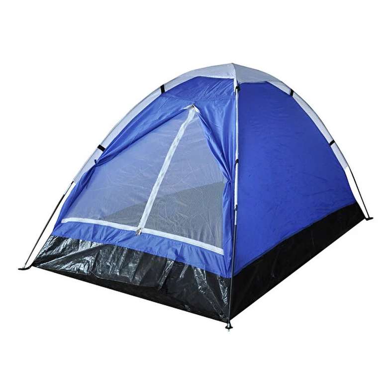 CSA 2 Person Manual Camping Tent Blue