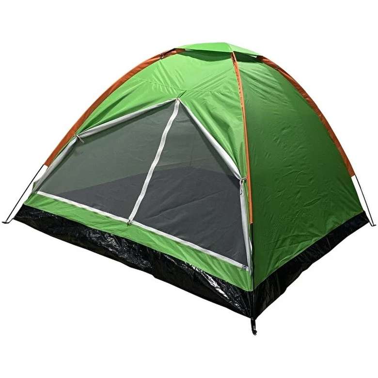 CSA 4 Person Manual Camping Tent Green