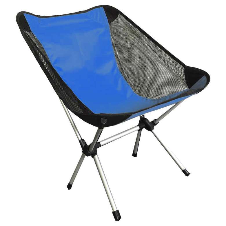 Foldable Aluminum Camping Chair Blue