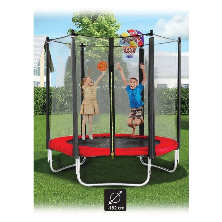 Net Protected Trampoline 183 Cm