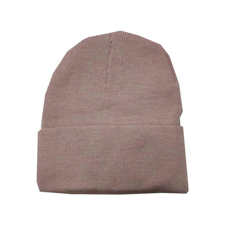 Unisex Colored Folded Beanie Powder