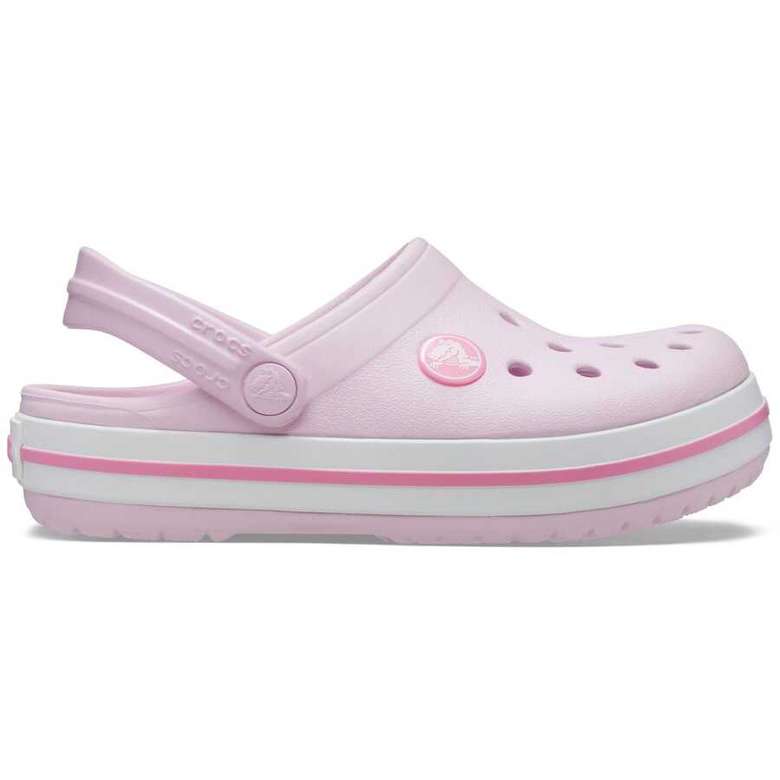 Crocs Kids Slippers - Pink-White, 32-33