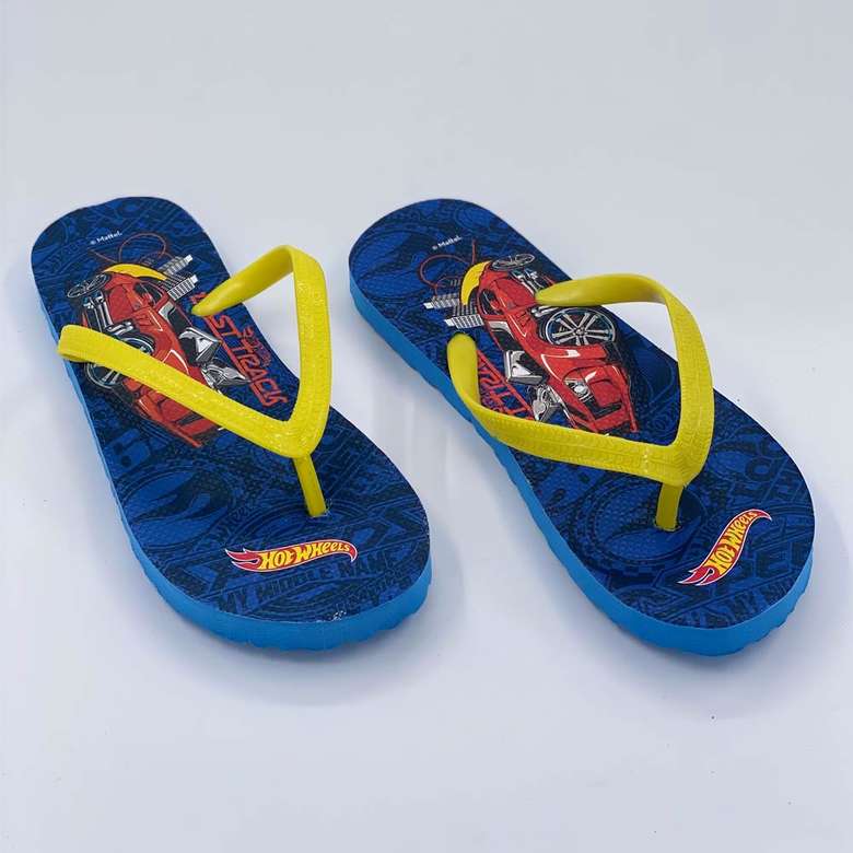 Licensed Kids Flip Flops Red Navy Blue