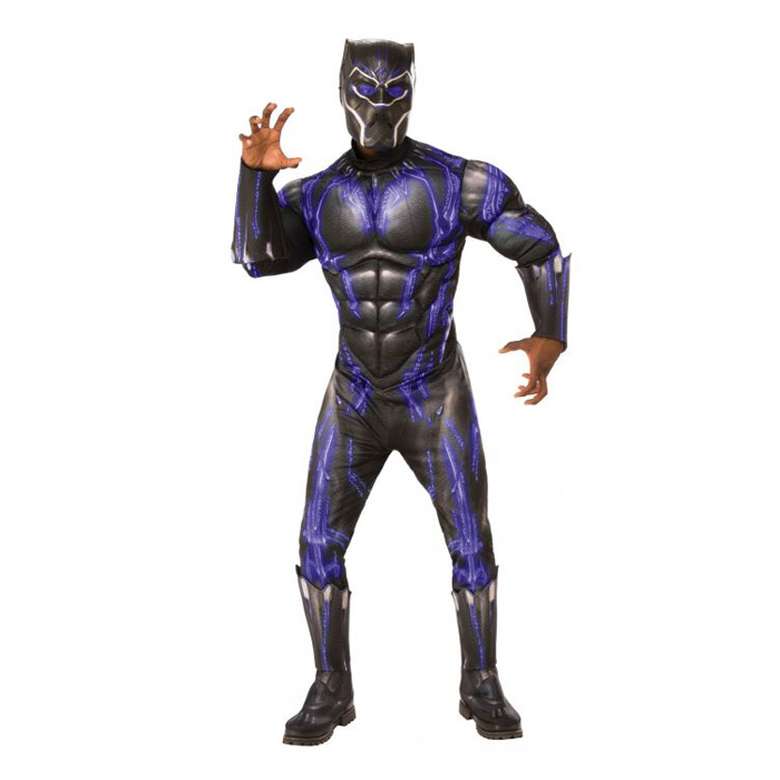 Black Panther Kids Costume Black Purple