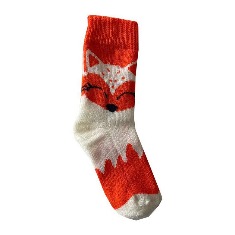 Kids Thermal Boot Socks Orange White