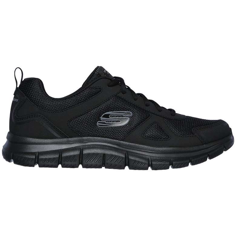 Men Women Skechers Shoes Black