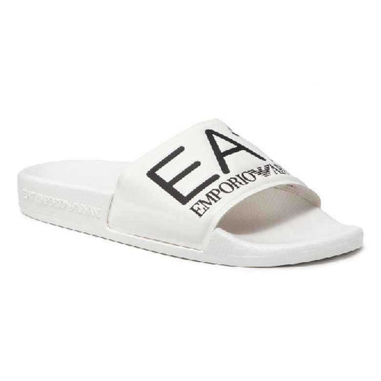 Emporio Armani XCP001-XCC22-00001 Men's Slippers White