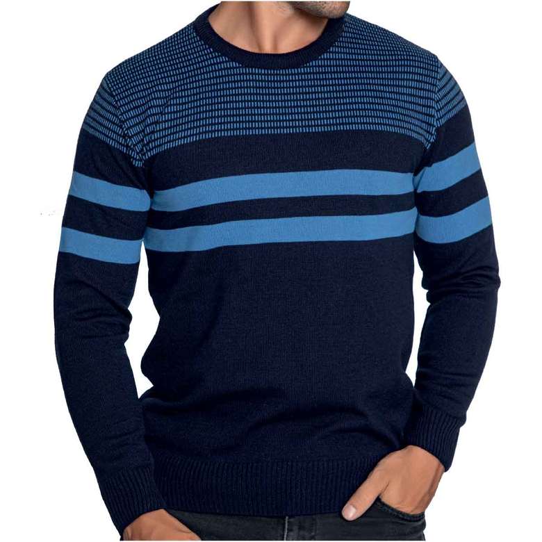 Men's Sweater Black Blue