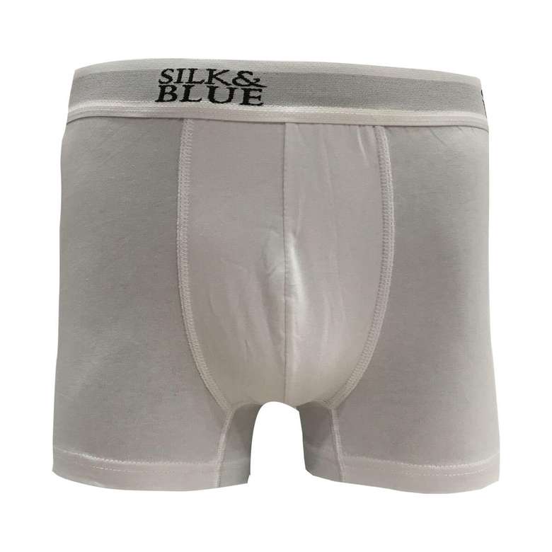 Silk & Blue Men's Boxer White