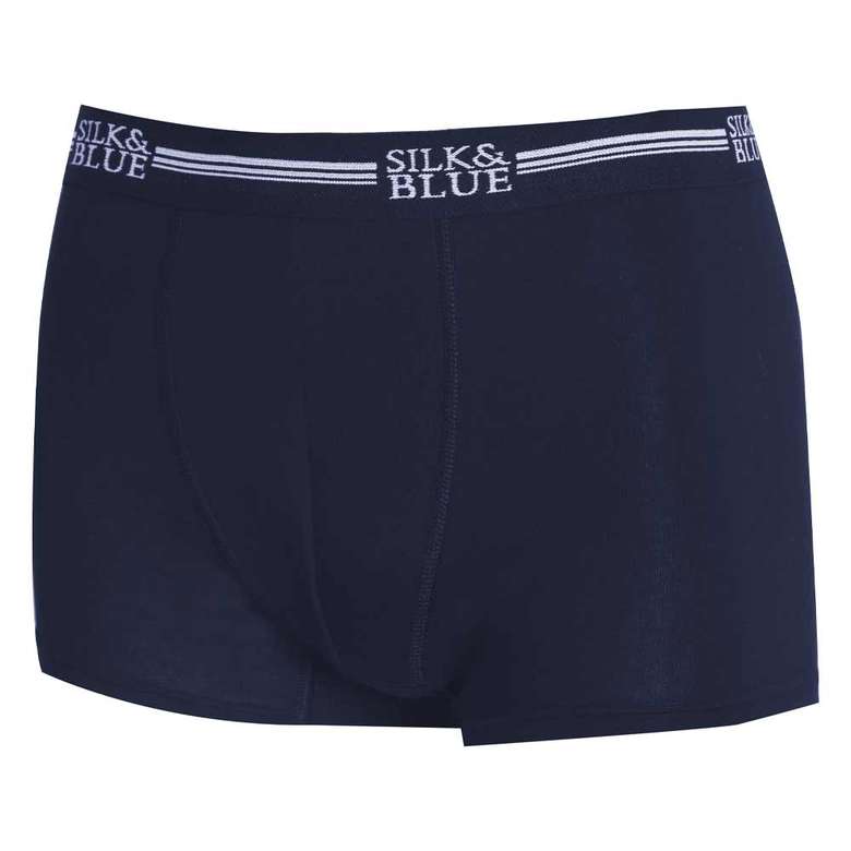 Silk & Blue Modal Men's Boxer Navy Blue 2 Pack