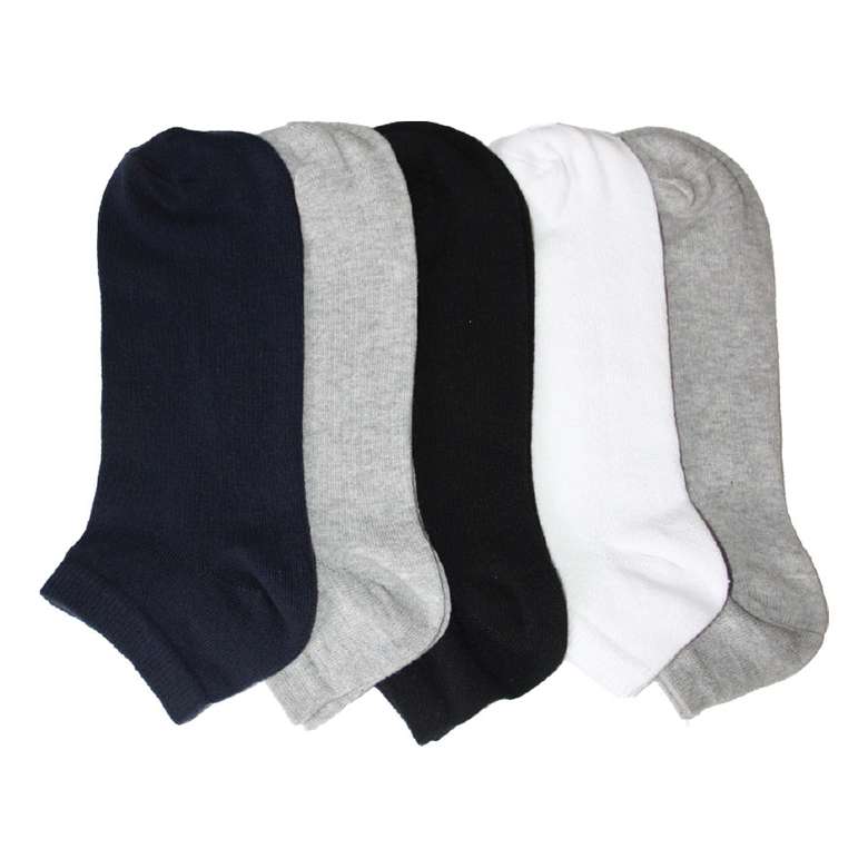 Silk & Blue Men's Booties Socks 5 Pack