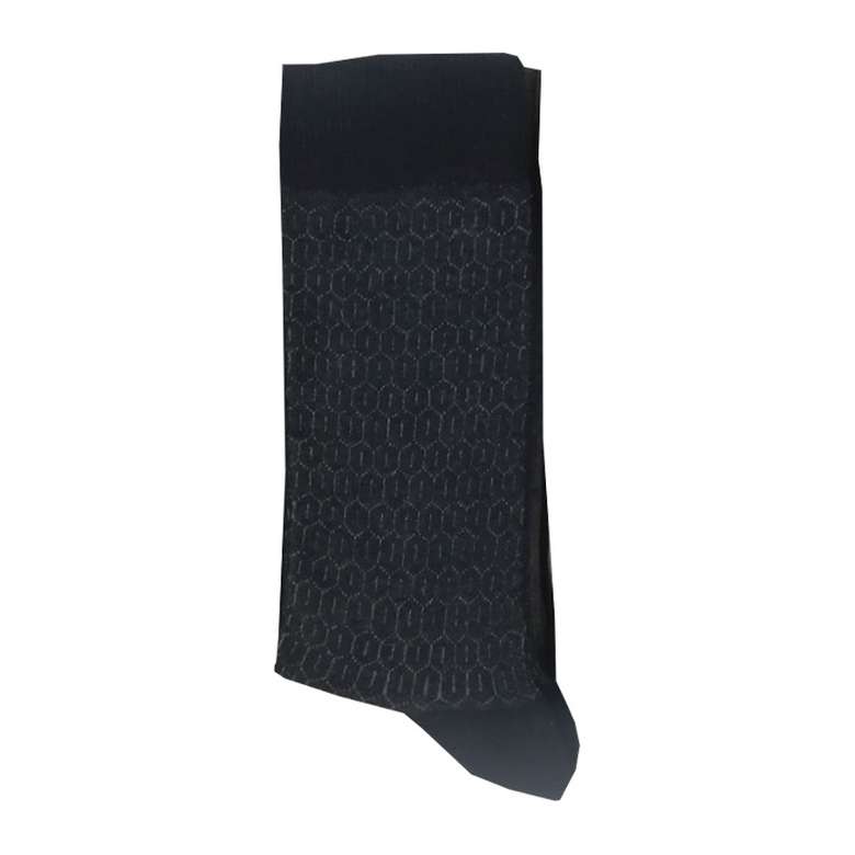 Silk & Blue Men's Socks 3 Pack Dark Blue Black