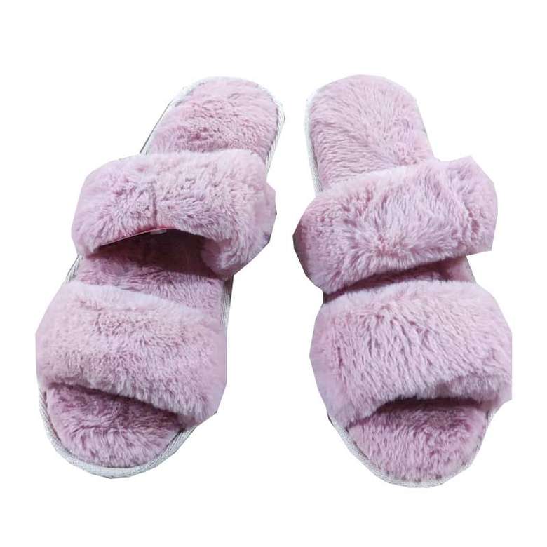 Women's Double Banded Slippers Pink