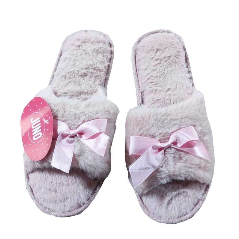 Women's Bow Slippers Pink