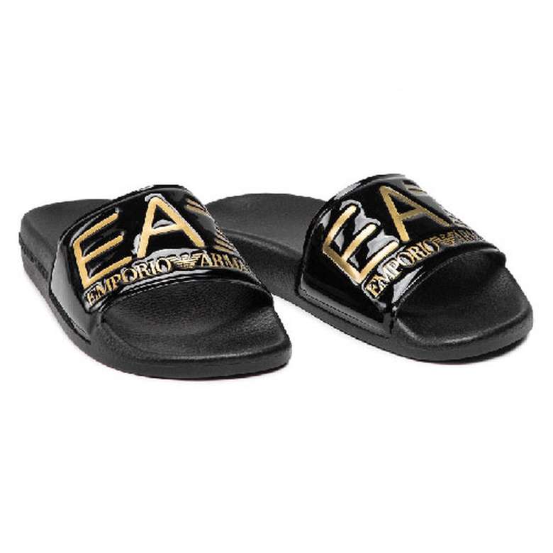 Emporio Armani XCP001-XCC22-M631 Unisex Slippers Black