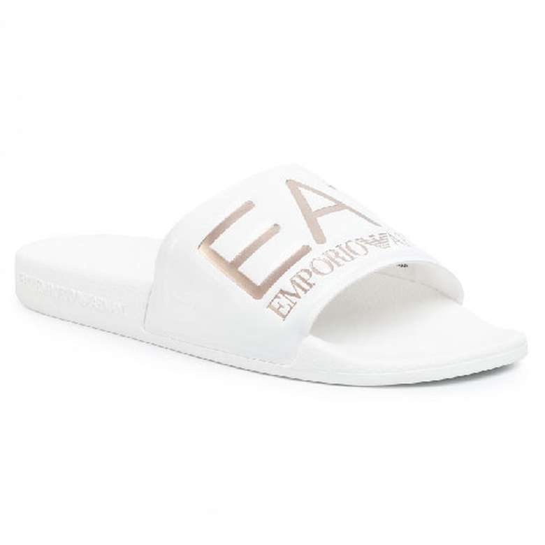 Emporio Armani XCP001-XCC22-M632 Women's Slippers White