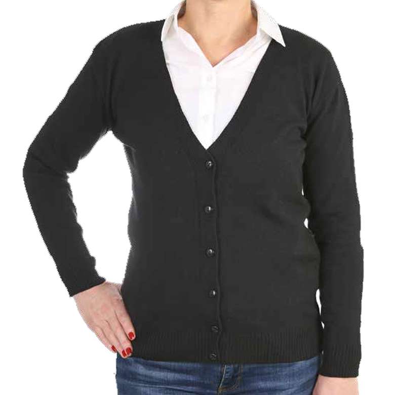 Women's Buttoned Knitwear Cardigan Black