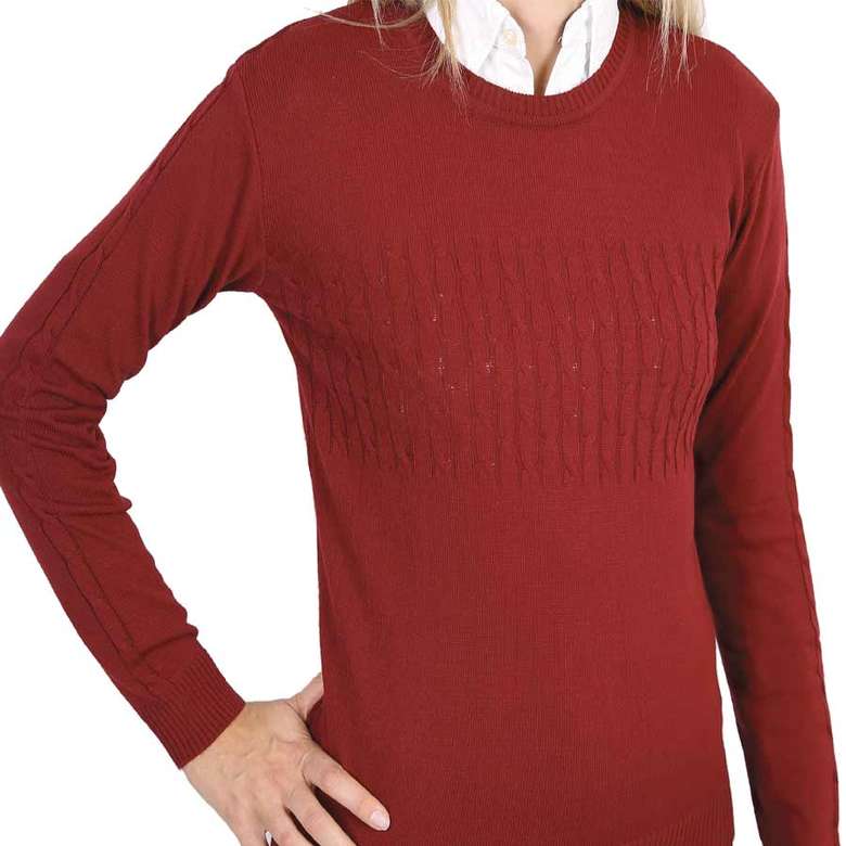 Women's Sweater Claret Red