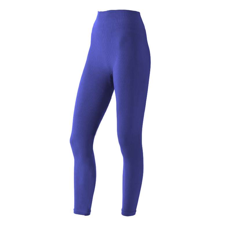 Silk & Blue Women's Ribbed Gatherer Leggings Navy