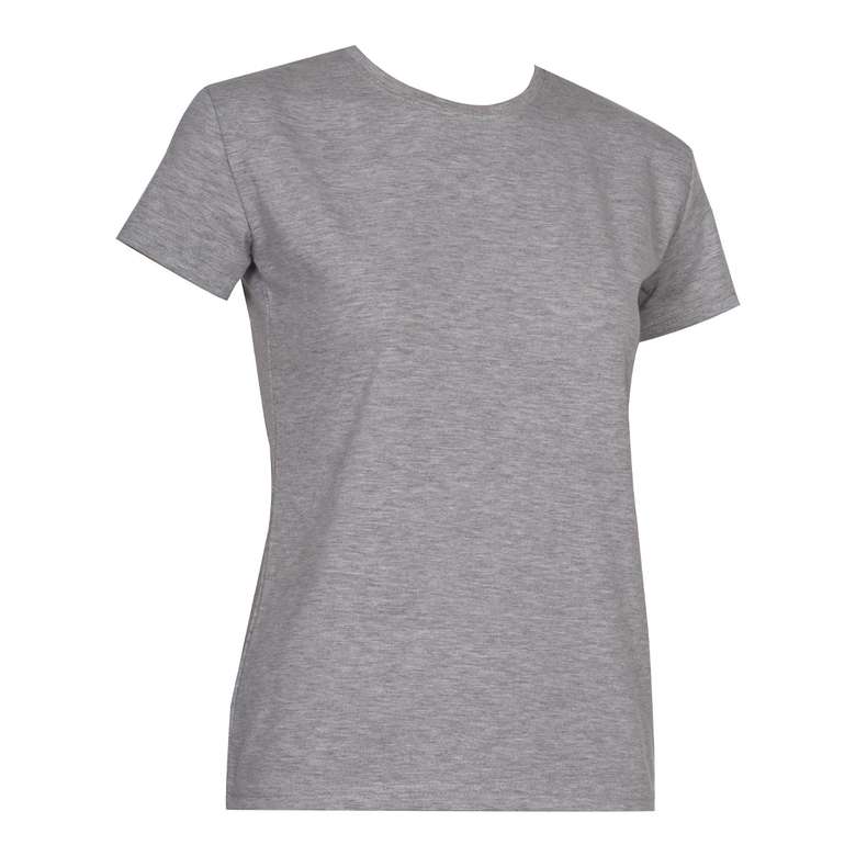 Silk & Blue Women's Basic T-shirt Gray