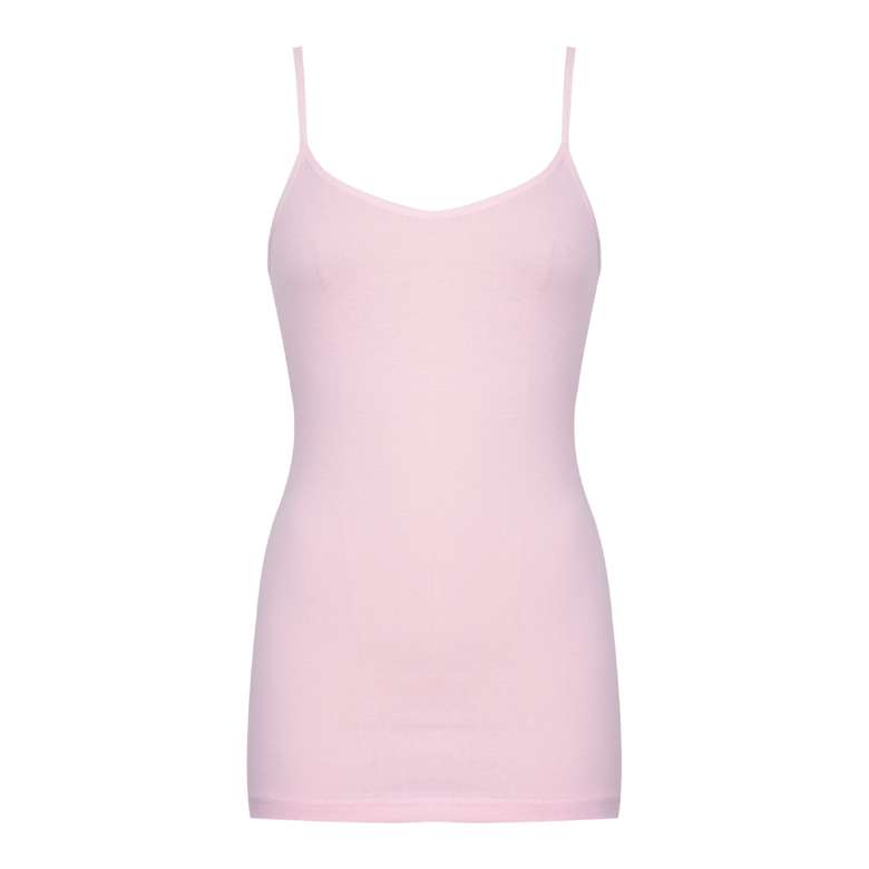 Silk & Blue Women's Strap Tank Top Pink