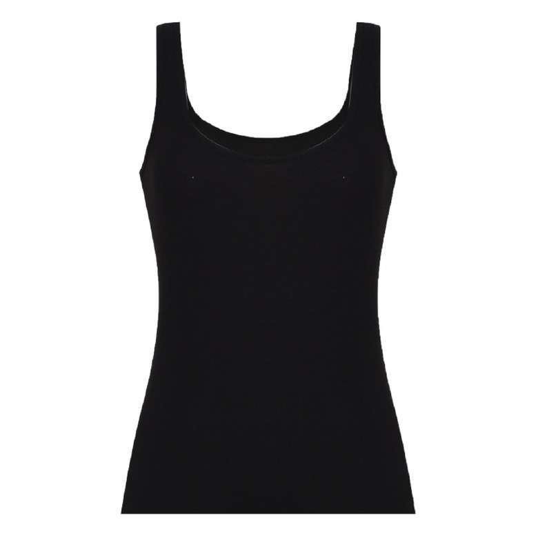 Silk & Blue Women's Thick Strap Tank Top Black