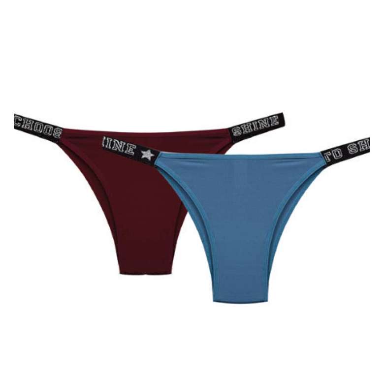 Women's Written Elastic Slip Claret Red