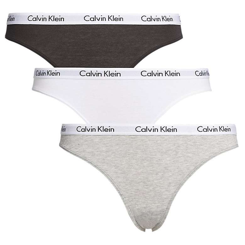 Calvin Klein 3-Piece Panties Women QD3 Black-White-Grey