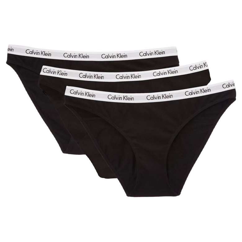 Calvin Klein Women's 3-Piece Panties QD3588E-001 Black