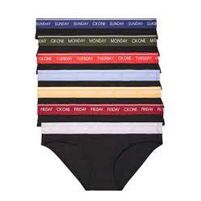 Calvin Klein QF5937-902 Women's Underwear 7 Pack Thong Multi Color