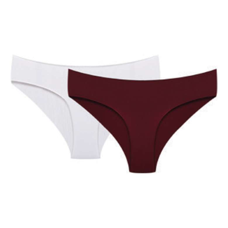 Silk&Blue Women's Seamless Slip White Plum