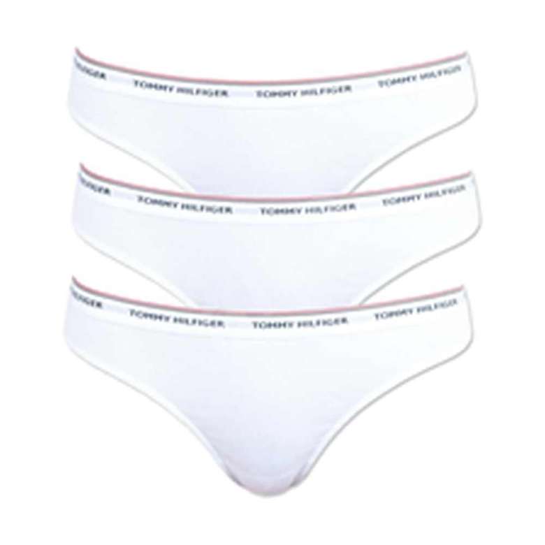 Tommy Hilfiger UW0UW00048-10 Women's 3-Piece Panties White