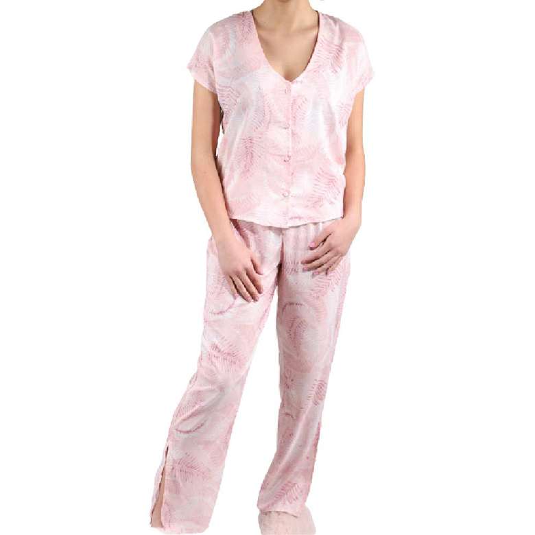 Women's Satin Pajamas Set Pink