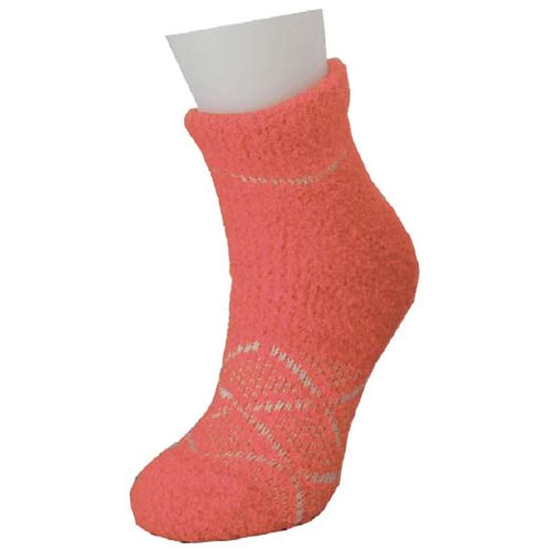 Silk & Blue Women's Plush Socks Coral