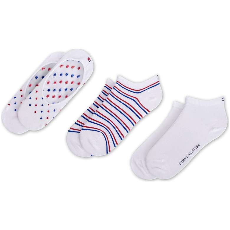 Tommy Hilfiger Women's 3-pack Socks - White 35-38