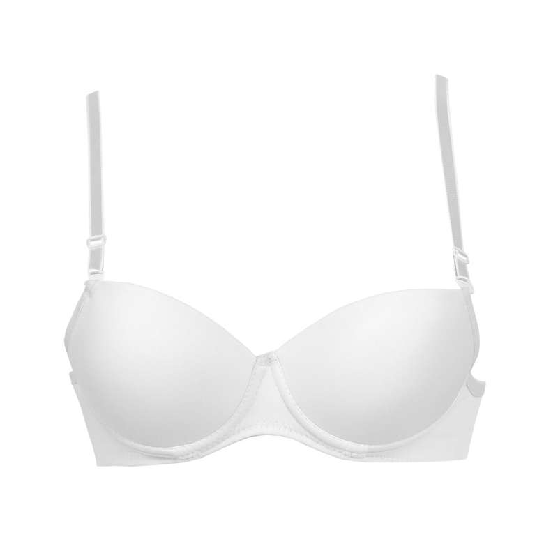 Silk & Blue Women's Padded Covered Bra White