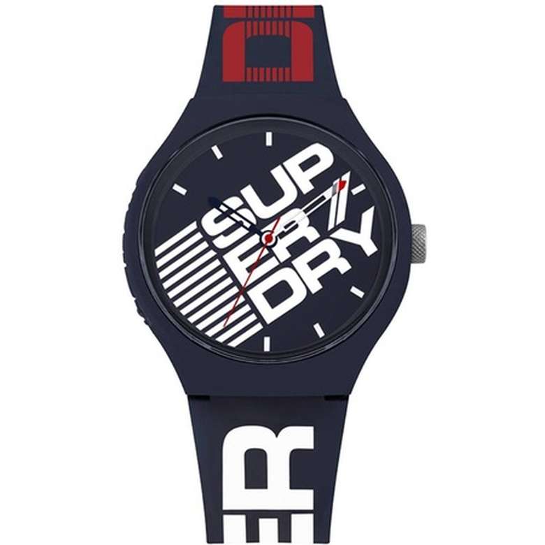 Superdry SYG226U Men's Wristwatch Navy Blue White