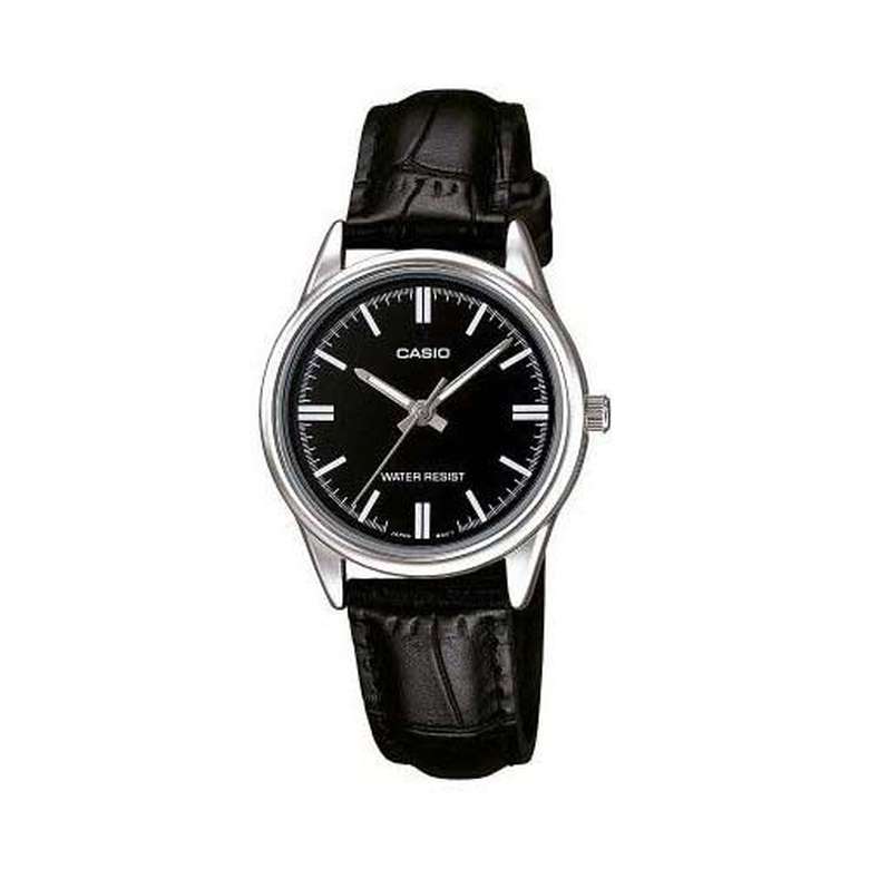 Casio LTP-V005L-1AUDF Women's Wristwatch Black Silver