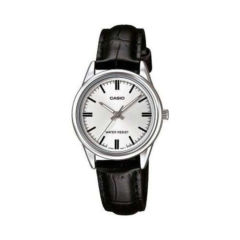 Casio LTP-V005L-7AUDF Women's Wristwatch Black Silver