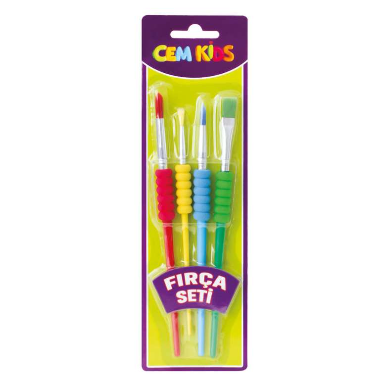 Cem Kids Watercolor Brush Set of 4