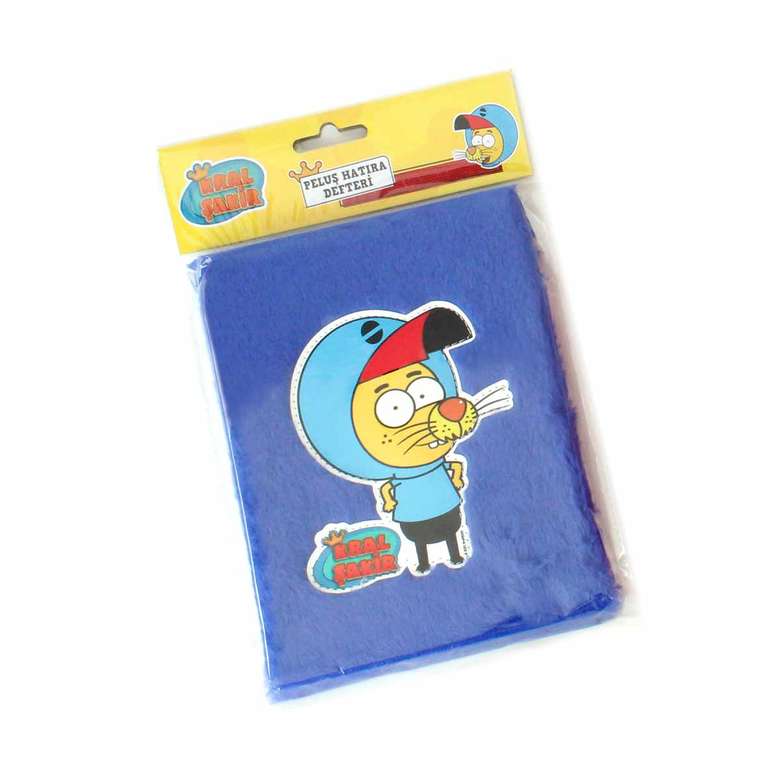 King Şakir Plush Notebook Blue