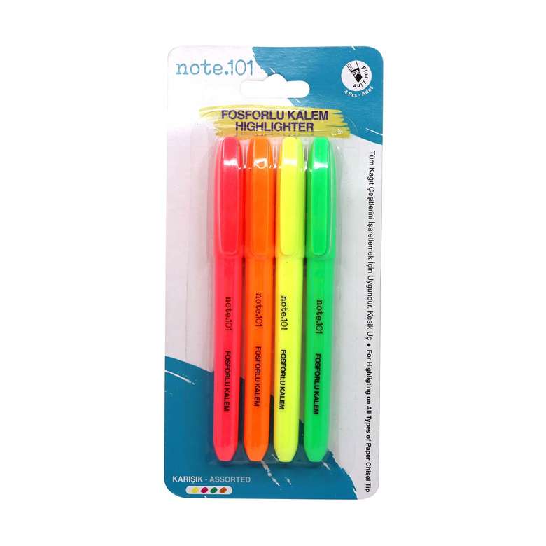 Note 101 Highlighter 4pcs