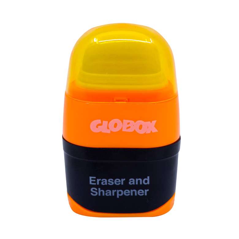 Globox Sharpener Eraser Set Orange