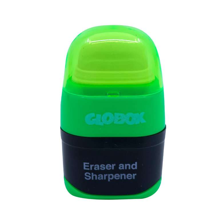 Globox Sharpener Eraser Set Green