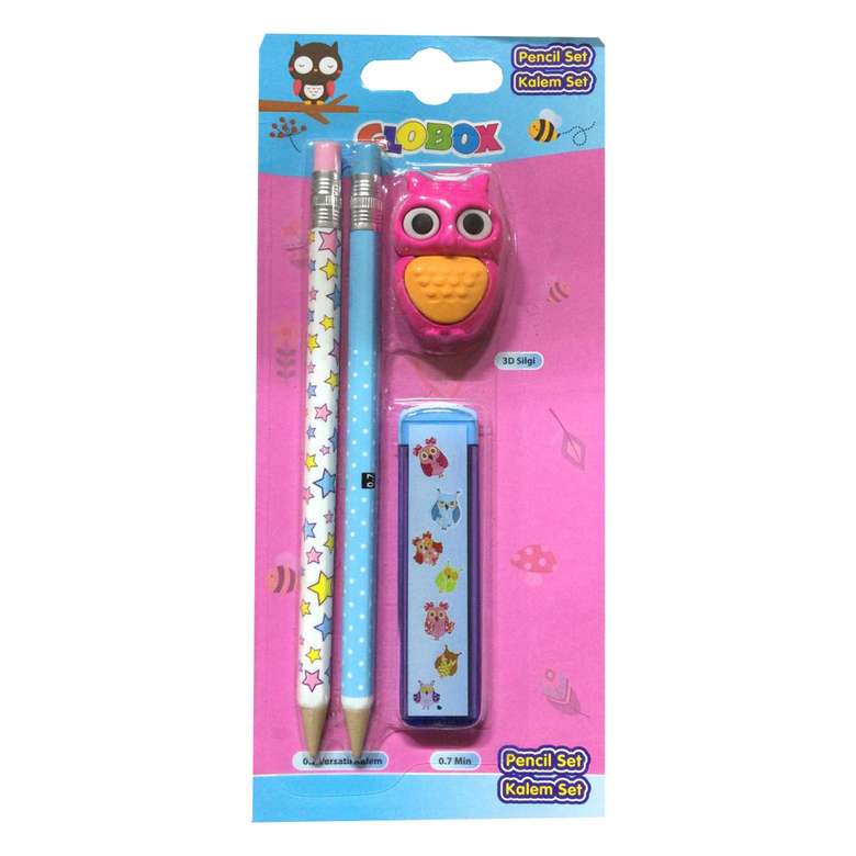 Pencil Set (Pen+Eraser+Sharpener)