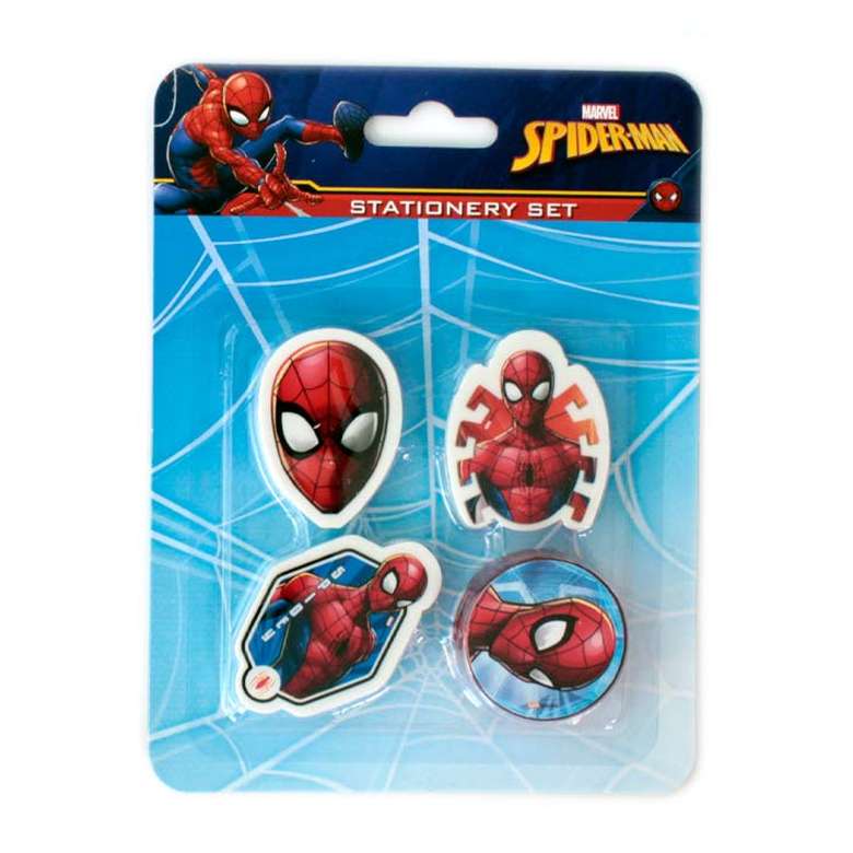 Spiderman 3 Eraser + Sharpener Set Light Blue