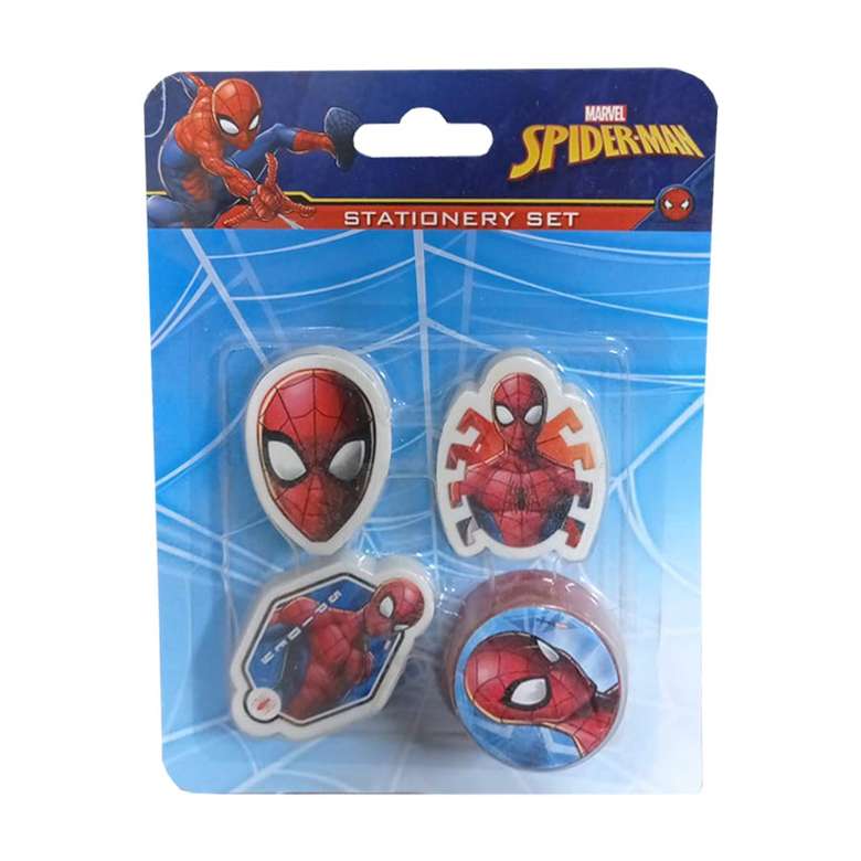 Spiderman 3 Eraser + Sharpener Set Blue