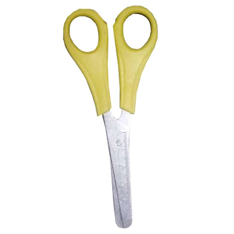 Beestar Ruler Paper Scissors Yellow