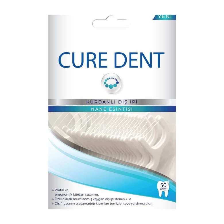 Cure Dent Toothpick Floss 50 pcs